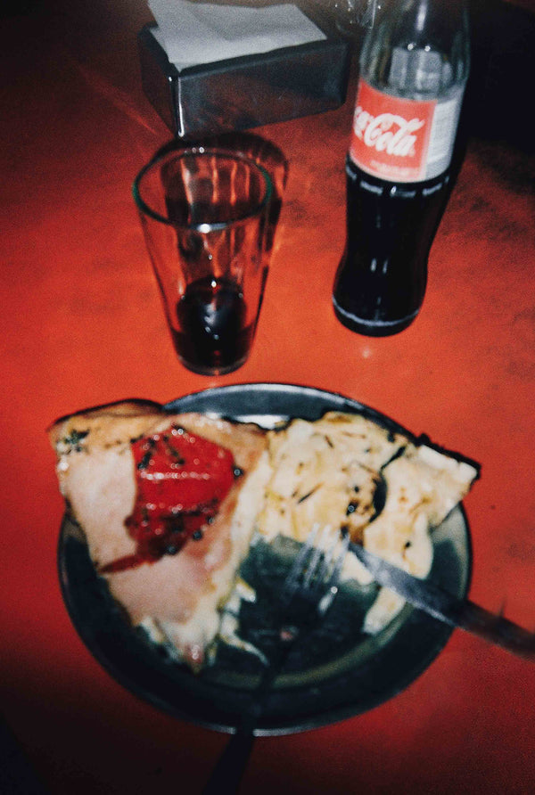 Pizza y coca