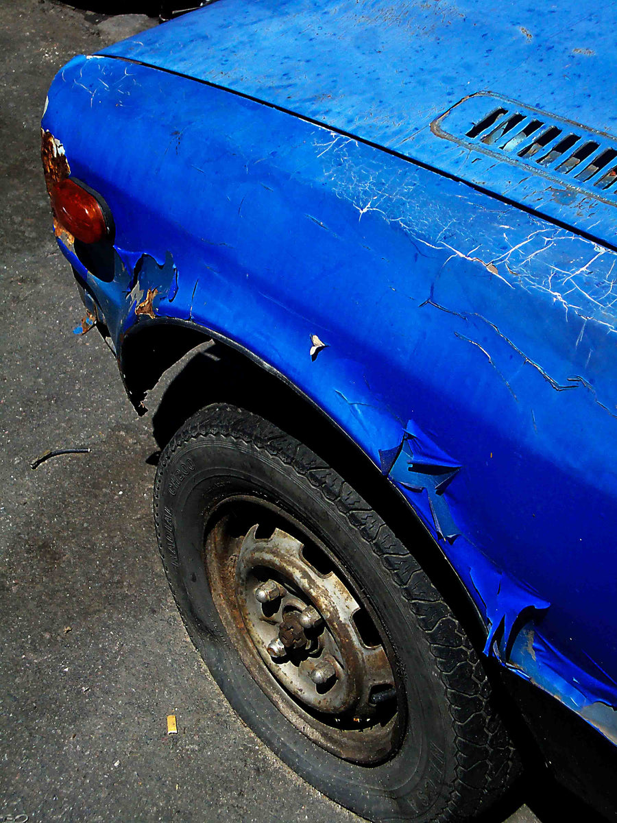 Auto azul