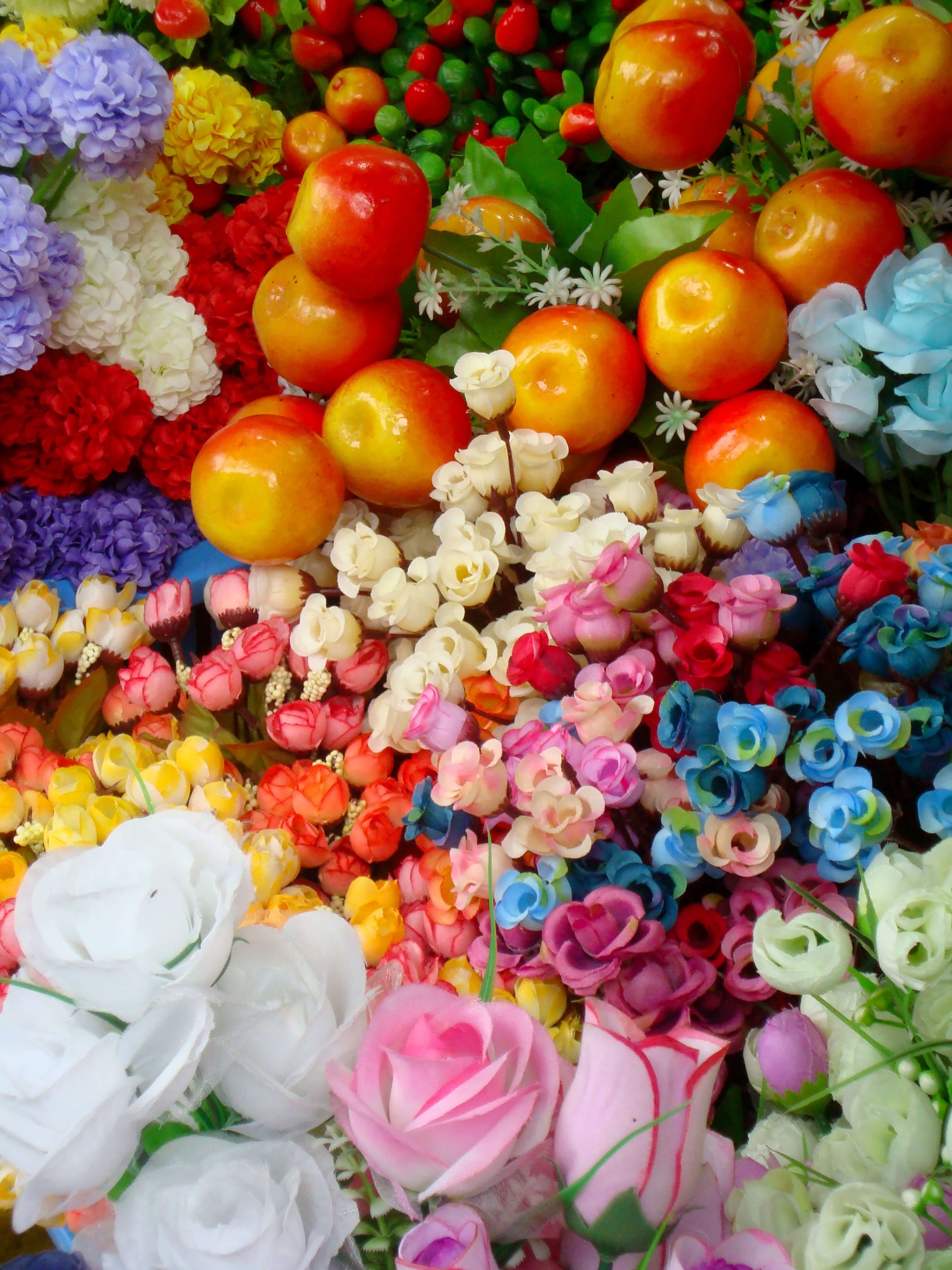 Flores de plástico