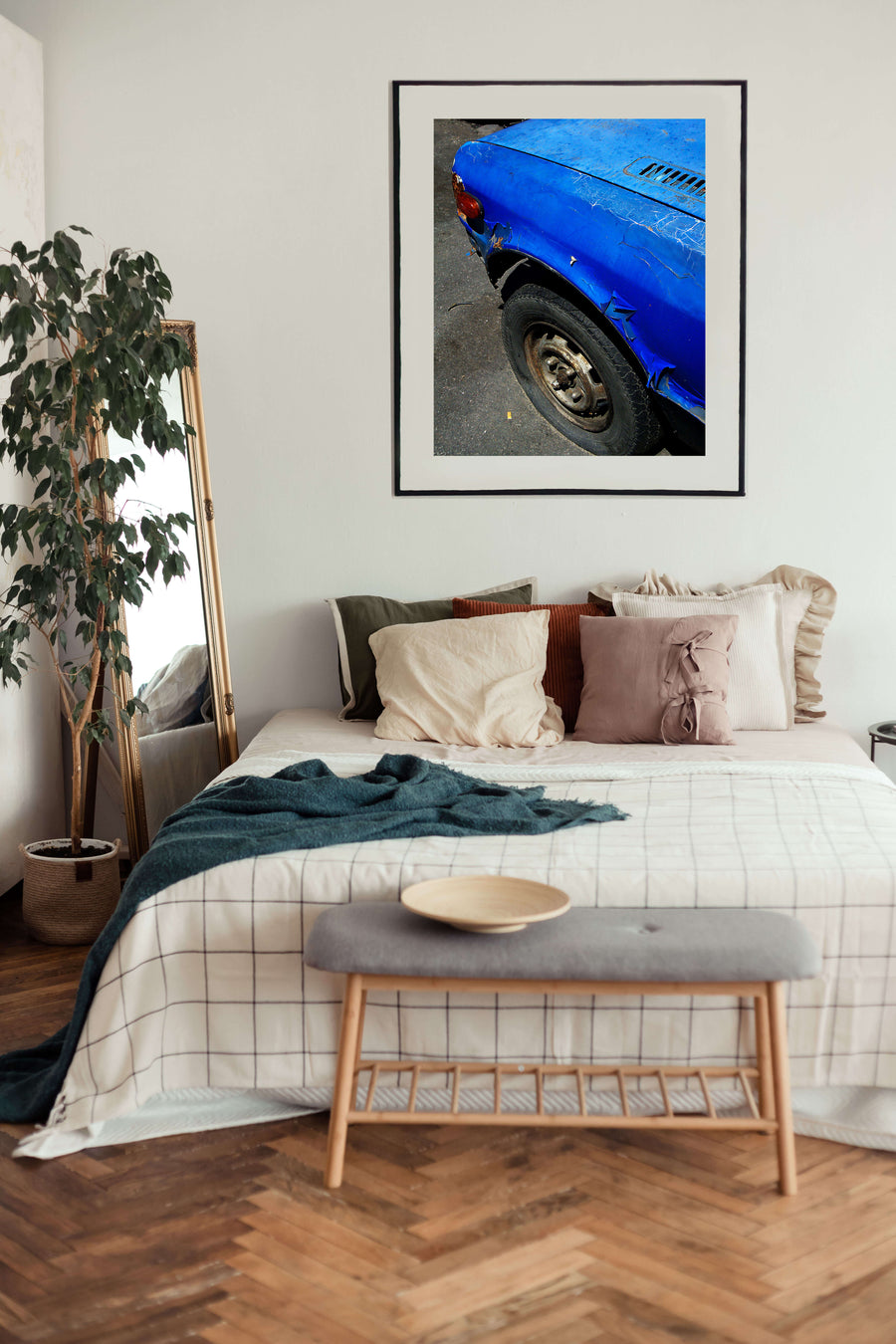 Auto azul